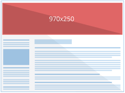 T4W - Web Marketing | Google Adsense: ecco i nuovi banner Nuovi banner Adsense 970x250
