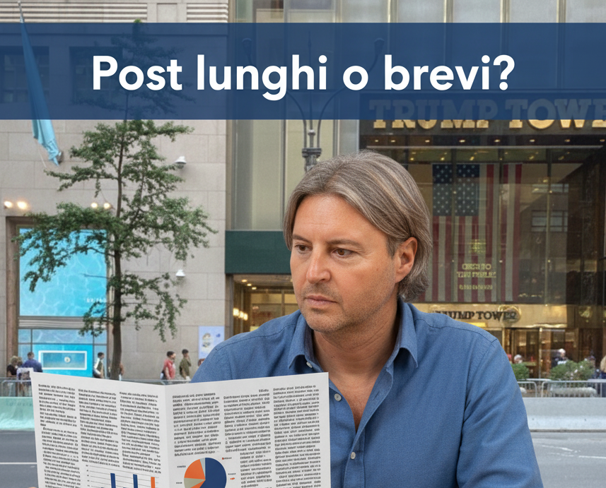 Scrivere post lunghi o brevi per i social Instagram Linkedin Facebook?